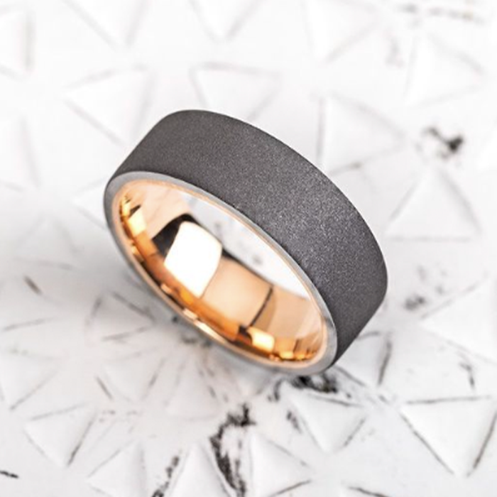 Titanium with Rose Gold