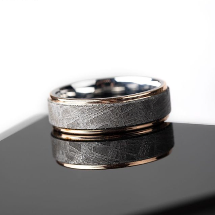 Rose Gold and Meteorite